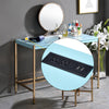 ACME Midriaks Baby Blue & Gold Writing Desk with USB Port Model OF00023