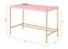 ACME Midriaks Pink & Gold Writing Desk with USB Port Model OF00024