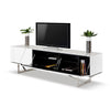 Rostock Modern White Tv Stand Model VGWCROSTOCK-WHT