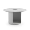 Renava Onza Outdoor White Medium End Table With Solar Light Model VGVK-CT009-M-SL-WHT