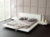 Queen Opal White Gloss Japanese Style Platform Bed With Nightstands Model VGKCOPAL-WHT-Q