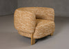 Divani Casa Optima Mid Century Modern Orange Fabric Accent Chair Model VGHM-ST29202-ORG