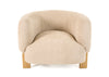 Divani Casa Optima Mid Century Modern Taupe Fabric Accent Chair Model VGHM-ST292-BGE