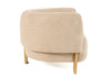 Divani Casa Optima Mid Century Modern Taupe Fabric Accent Chair Model VGHM-ST292-BGE