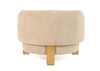 Divani Casa Optima Mid Century Modern Taupe Fabric Accent Chair Model VGHM-ST292-BGE