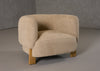 Divani Casa Optima Mid Century Modern Taupe Fabric Accent Chair Model VGHM-ST292-BGE
