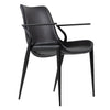 Osprey Modern Black Vegan Leather Dining Chair (Set of 2)