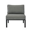 ACME Rajni Gray Fabric & Black Patio-Armless Chair Model OT01762