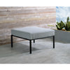 ACME Rajni Gray Fabric & Black Patio-Ottoman Model OT01763