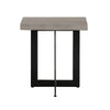 Modrest Sharon Modern Concrete & Black Metal End Table Model VGLBOWEN-LT45-01