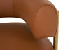 Modrest Ozona Modern Rust Leather Accent Chair Model VGHM-LL255-RUST
