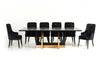 A&X Padua Modern Large Black Crocodile & Rosegold Dining Table Model VGUNCC835-240