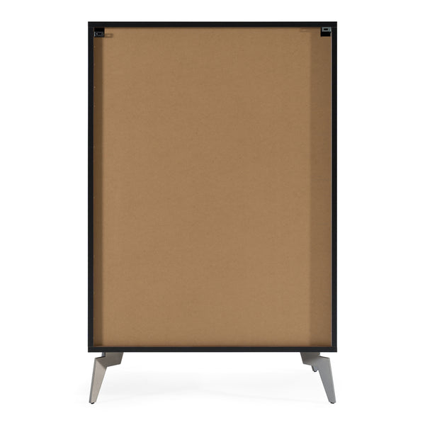 Palermo Italian Modern Faux Concrete & Walnut Chest