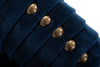Divani Casa Palomar Modern Blue Velvet & Brass Accent Chair Model VGVCS1811-BLU-CHR