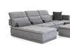 David Ferrari Panorama Italian Modern Grey Fabric Modular Sectional Sofa Model VGFT-PANORAMA-GRY
