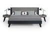Queen Nova Domus Panther Contemporary Grey & Black Bed Model VGMABR-77-BED-Q
