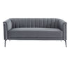 Divani Casa Patton Modern Dark Grey Fabric Sofa Model VGHCJYM2018-DKGRY