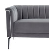 Divani Casa Patton Modern Dark Grey Fabric Sofa Model VGHCJYM2018-DKGRY