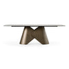 Paulsen Modern Ceramic + Brass Dining Table