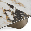 Paulsen Modern Ceramic + Brass Dining Table