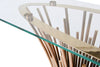 Modrest Paxton Modern Glass & Rosegold Console Table Model VGVCK817-CS-RG-CT