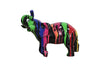 Modrest Multi Colored Black Elephant Sculpture Model VGTH-PC-0175