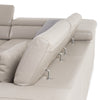 Divani Casa Pella Modern Grey Italian Leather U Shaped Sectional Sofa Model VGCA5106O-GRY-LAF-SECT