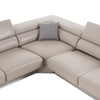 Divani Casa Pella Modern Grey Italian Leather U Shaped Sectional Sofa Model VGCA5106O-GRY-LAF-SECT