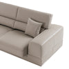Divani Casa Pella Modern Grey Italian Leather U Shaped Sectional Sofa Model VGCA5106O-GRY-LAF-SECT