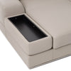Divani Casa Pella Modern Grey Italian Leather U Shaped Sectional Sofa Model VGCA5106O-GRY-LAF-SECT