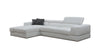 Divani Casa Pella Mini Modern White Leather Left Facing Sectional Sofa Model VGCA5106A-WHT-LAF-SECT