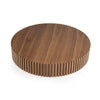 Modrest Pierre Modern Walnut Large Round Coffee Table Model VGDW-DW4023-LRG-WAL