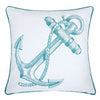 Furniture of America Lorrie White/Teal Novelty Accent Pillow Model PL8072-2PK