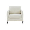 Modrest Prince Contemporary Cream & Black Fabric Accent Chair Model VGRHRHS-AC-257-WHT-CH
