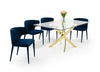 Modrest Pyrite Modern Glass And Gold Dining Table Model VGEW-2133EE-G