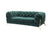 Divani Casa Quincey Transitional Emerald Green Velvet Loveseat Model VGKNK8520-GRN-L