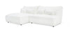 Divani Casa Racine Modern White Fabric Modular Sectional Sofa Model VGSX-FF22054-WHT