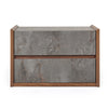 Nova Domus Rado Modern Walnut & Stucco Nightstand Model VGACRADO-NS