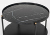 Modrest Randal Modern Round Black Metal Coffee Table Model VGLBCOMP-CF60-02
