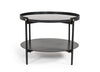 Modrest Randal Modern Round Black Metal Coffee Table Model VGLBCOMP-CF60-02