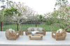 Renava Sandra Outdoor Beige & Wicker Sofa Set With End Table Model VGATRASF-227-SET-ET