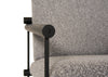 Modrest Ravina Modern Grey Fabric & Black Accent Chair Model VGHM-ST266-GRY
