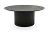 Modrest Rawlins Modern Mid Century Black Ash Round Coffee Table Model VGDW-J5939A-BLK
