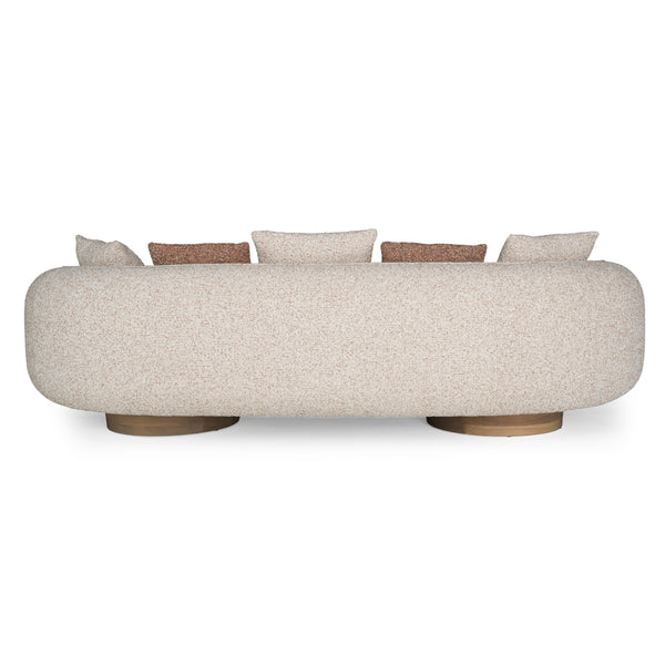Raywood Modern Multicolored Boucle Fabric + Ash Sofa