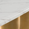 Modrest Reynold Glam Faux Marble & Gold Stainless Steel 94 Inch Dining Table Model VGGM-M-DT-1768C