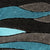 Furniture of America Winnipeg Gray/Blue Contemporary 5' X 7' Gray & Blue Area Rug Model RG4111