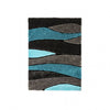 Furniture of America Winnipeg Gray/Blue Contemporary 5' X 7' Gray & Blue Area Rug Model RG4111