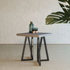 Modrest Richmond Modern Concrete & Black Metal End Table Model VGLBLENO-LT50-01