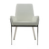 Modrest Robin Modern White Bonded Leather Dining Chair Model VGVCB8366-WHT