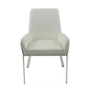 Modrest Robin Modern White Bonded Leather Dining Chair Model VGVCB8366-WHT